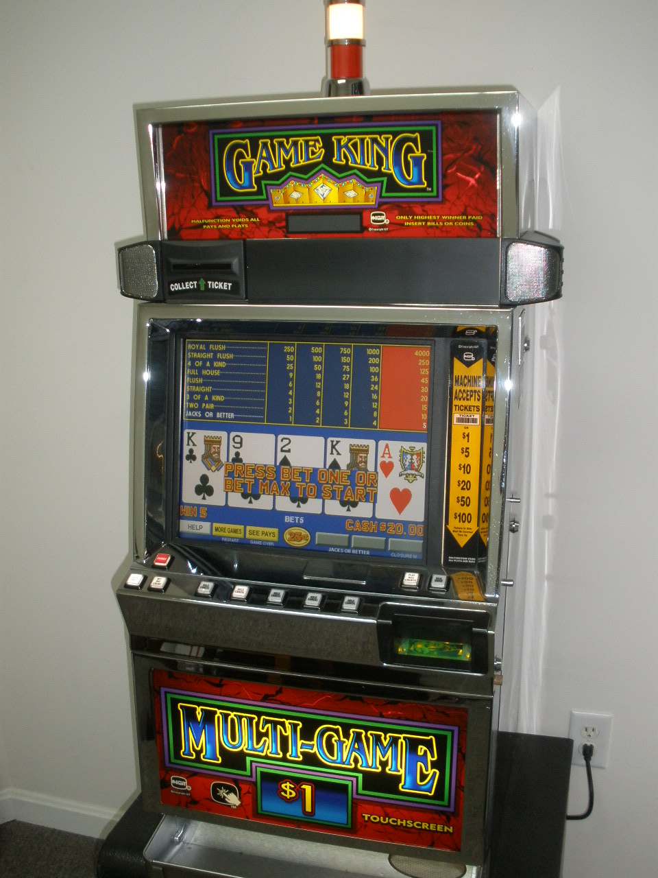 video poker machines for sale