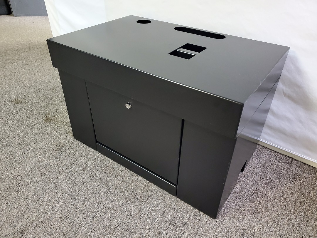 BLACK SQUARE TOP BRAND NEW METAL SLOT MACHINE STAND - BASE WITH LOCK ...
