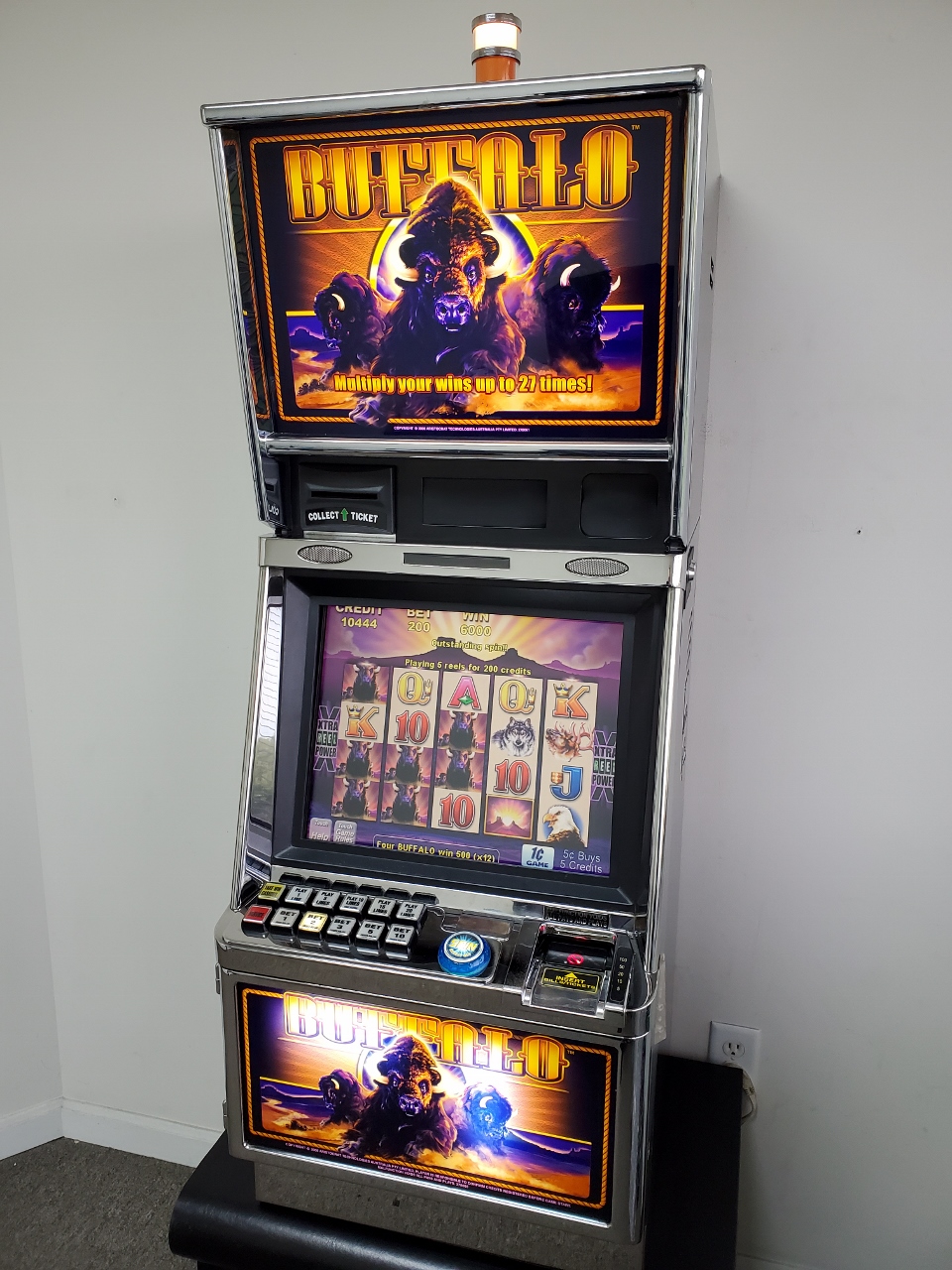 ARISTOCRAT BUFFALO EXTRA REEL POWER VIDEO SLOT MACHINE For Sale \u2022 Gambler\u0026#39;s Oasis USA