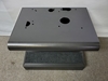 BLACK FOOTREST METAL BULL NOSE SLOT MACHINE STAND - BASE WITH KEYED LOCK - 