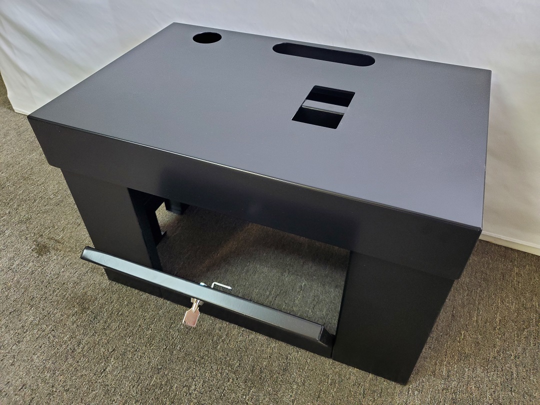 BLACK SQUARE TOP BRAND NEW METAL SLOT MACHINE STAND - BASE WITH LOCK ...