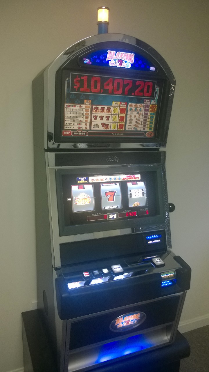 Bally Blazing 7's Dollars Progressive S9000 Slot Machine with Top ...
