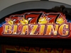 Bally Blazing 7's Five Reel Progressive S9000 Slot Machine with Top Monitor - 