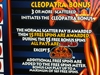 IGT CLEOPATRA FIVE REEL S2000 SLOT MACHINE WITH FREE SPIN BONUS - 