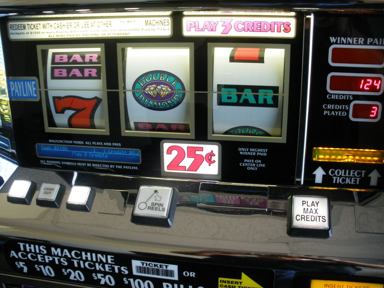 Double Diamond Slot Machine Payout