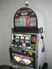IGT DOUBLE DIAMOND S2000 SLOT MACHINE - QUARTER COIN HANDLING - THREE COIN (ROUND TOP) - 