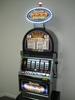 IGT DOUBLE RED HOT 777s FIVE REEL S2000 SLOT MACHINE WITH LIGHTED TOPPER - 