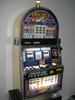 IGT DOUBLE RED, WHITE AND BLUE FIVE LINE S2000 SLOT MACHINE - ROUND TOP - 