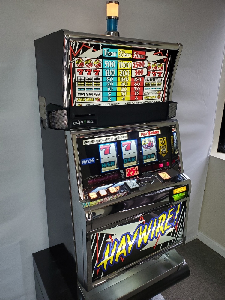 Machine Going Haywire IGT HAYWIRE S2000 SLOT MACHINE WITH QUARTER COIN HANDLING For Sale ...