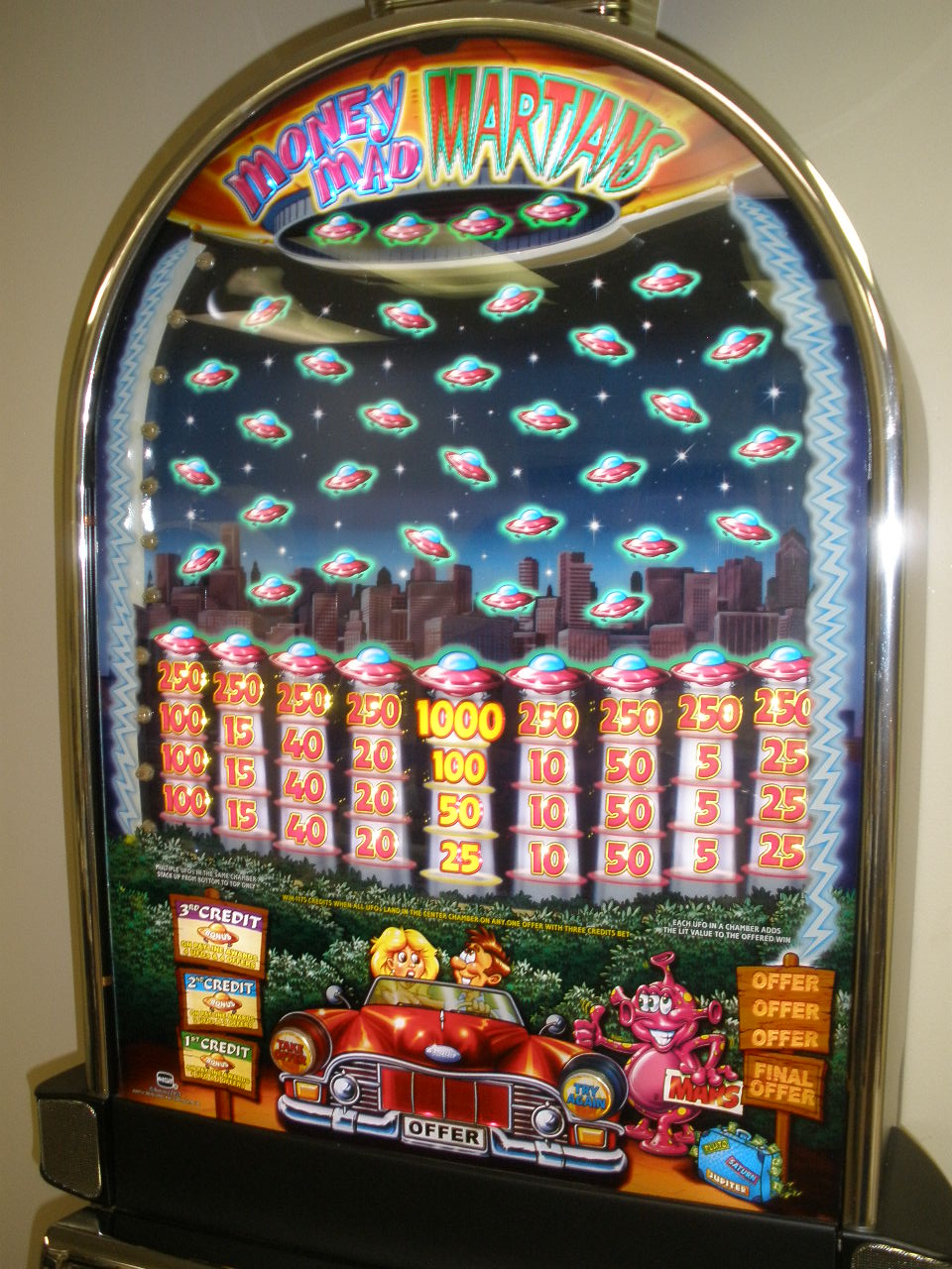 IGT MONEY MAD MARTIANS BARCREST S2000 SLOT MACHINE WITH LIGHTED TOPPER For  Sale • Gambler's Oasis USA
