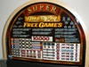 IGT SUPER TIMES PAY FREE GAMES FIVE LINE S2000 ROUND TOP SLOT MACHINE - 