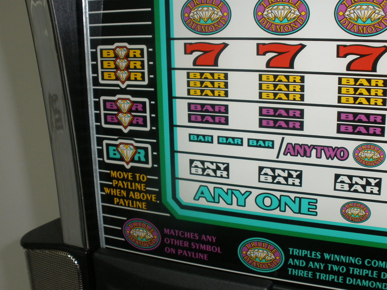 triple diamond slot machine payout
