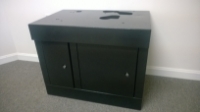 BLACK SQUARE TOP SLOT MACHINE STAND - BASE WITH LOCKS & KEYS - DUAL DOOR 