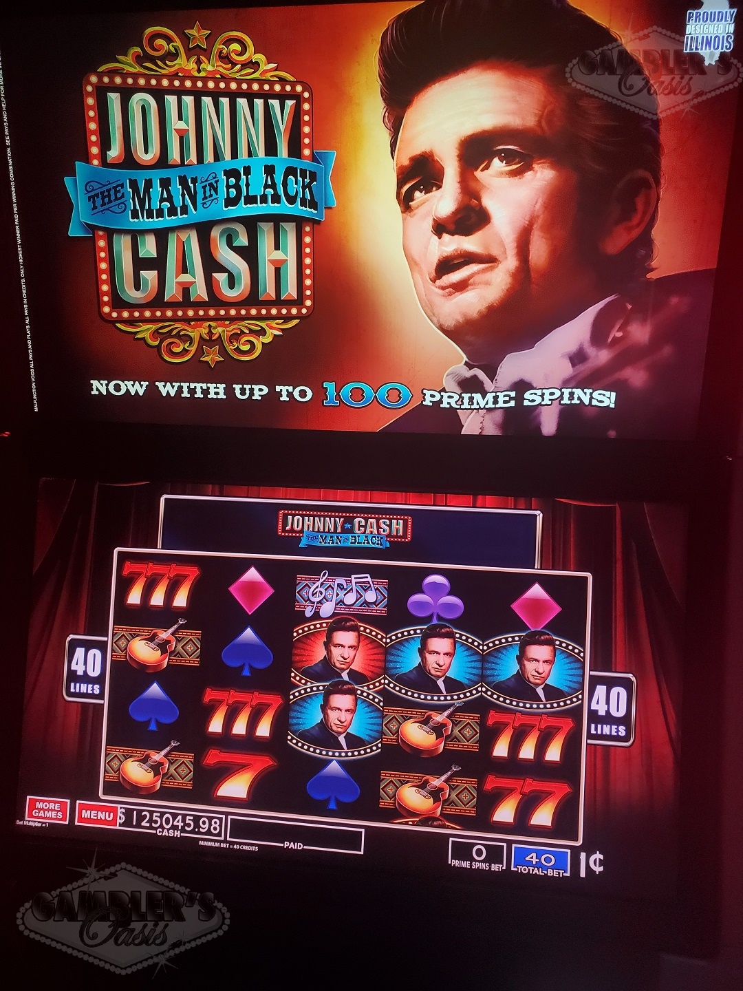 WMS BLADE GAME CHEST WITH JOHNNY CASH, BIER HAUS, RETURN FROM THE PLANET MOOLAH AND MORE MULTI GAME BB3 VIDEO SLOT MACHINE - 