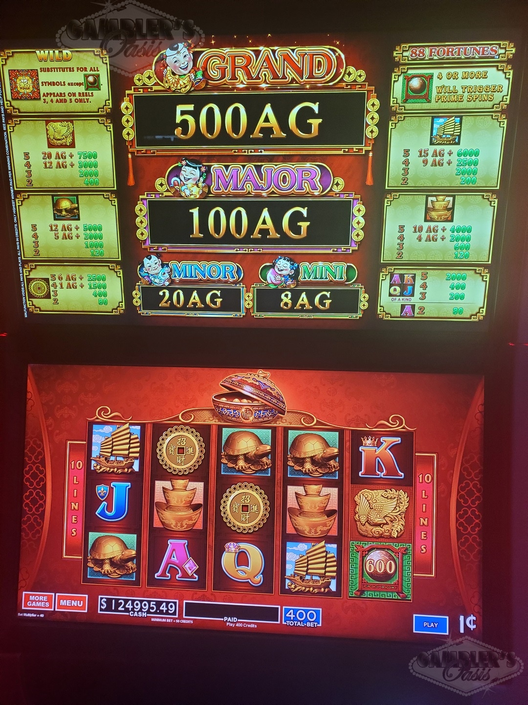 WMS BLADE GAME CHEST WITH JOHNNY CASH, BIER HAUS, RETURN FROM THE PLANET MOOLAH AND MORE MULTI GAME BB3 VIDEO SLOT MACHINE - 