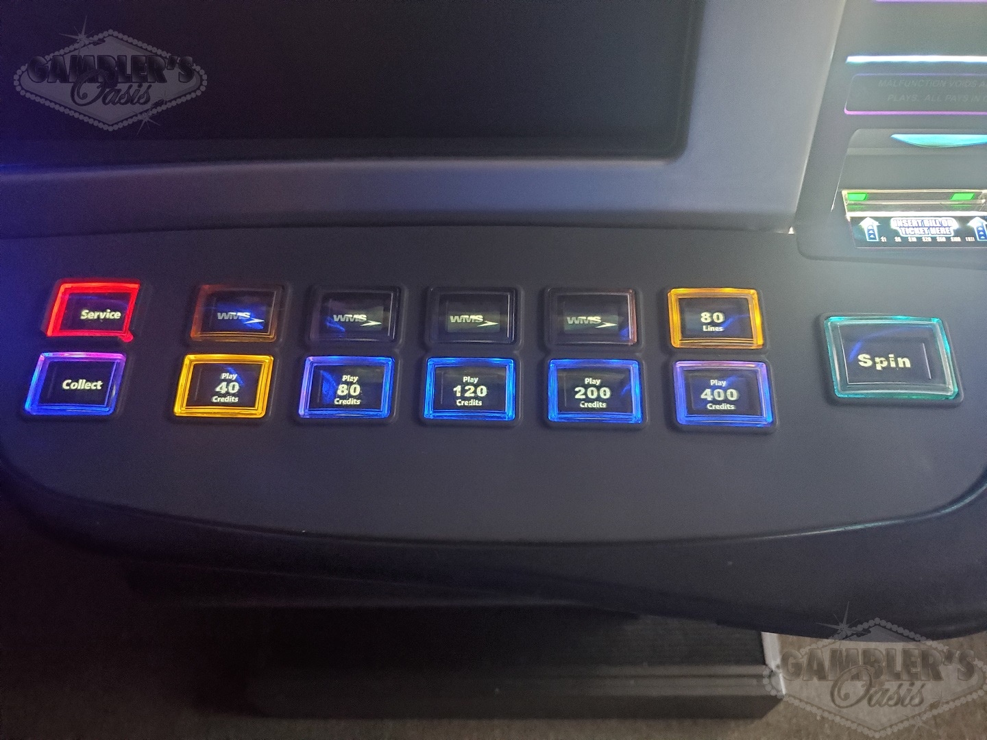 WMS BLADE GAME CHEST WITH JOHNNY CASH, BIER HAUS, RETURN FROM THE PLANET MOOLAH AND MORE MULTI GAME BB3 VIDEO SLOT MACHINE - 