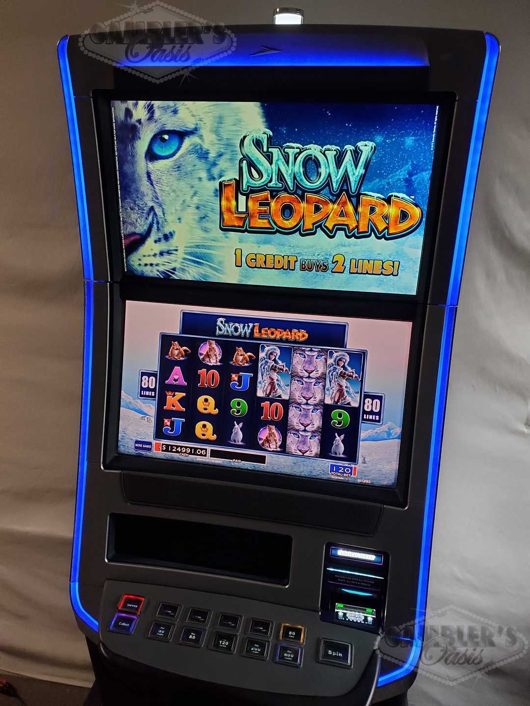 WMS BLADE GAME CHEST WITH JOHNNY CASH, BIER HAUS, RETURN FROM THE PLANET MOOLAH AND MORE MULTI GAME BB3 VIDEO SLOT MACHINE - 