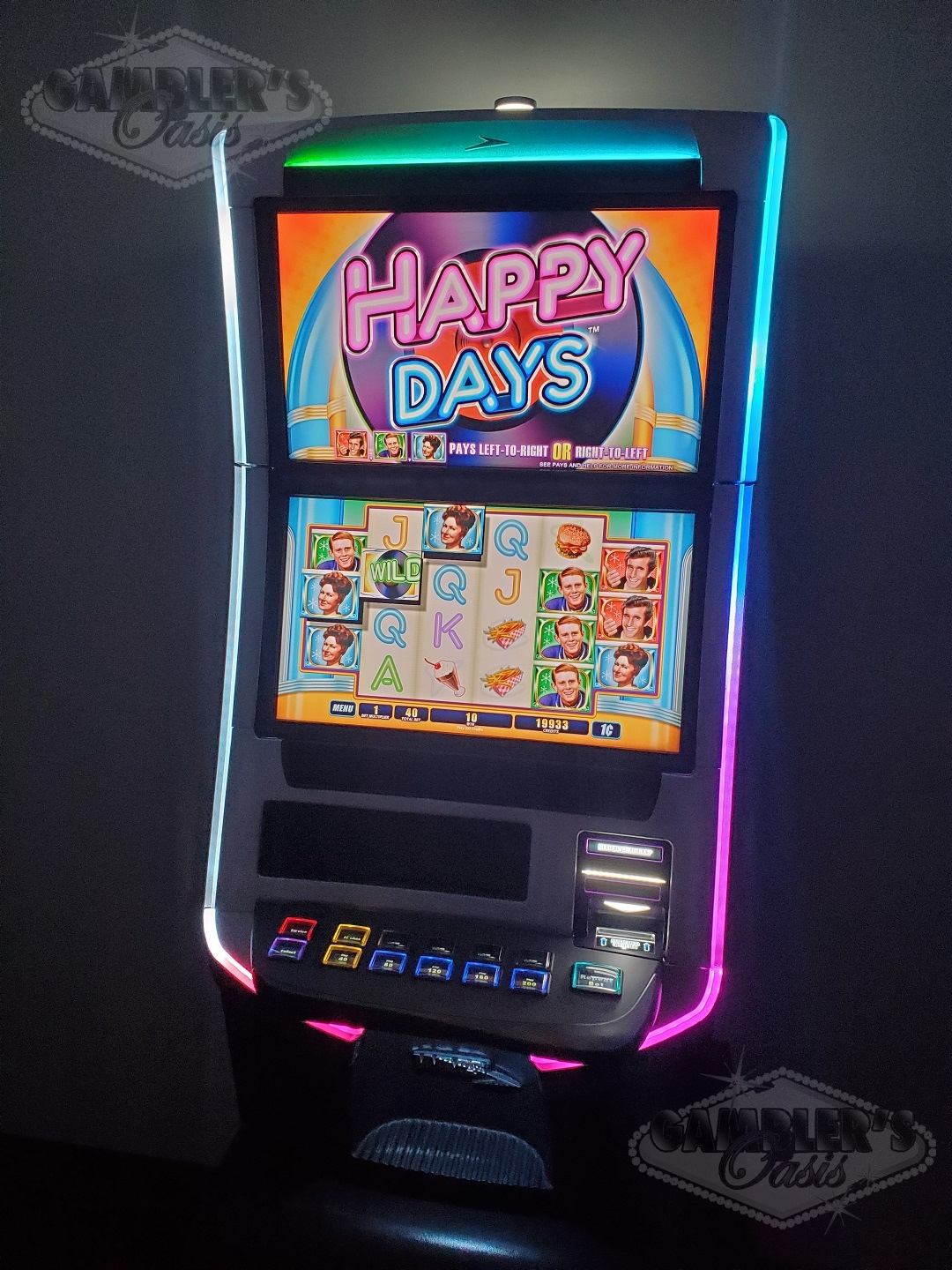 WMS BLADE HAPPY DAYS BB3 VIDEO SLOT MACHINE  