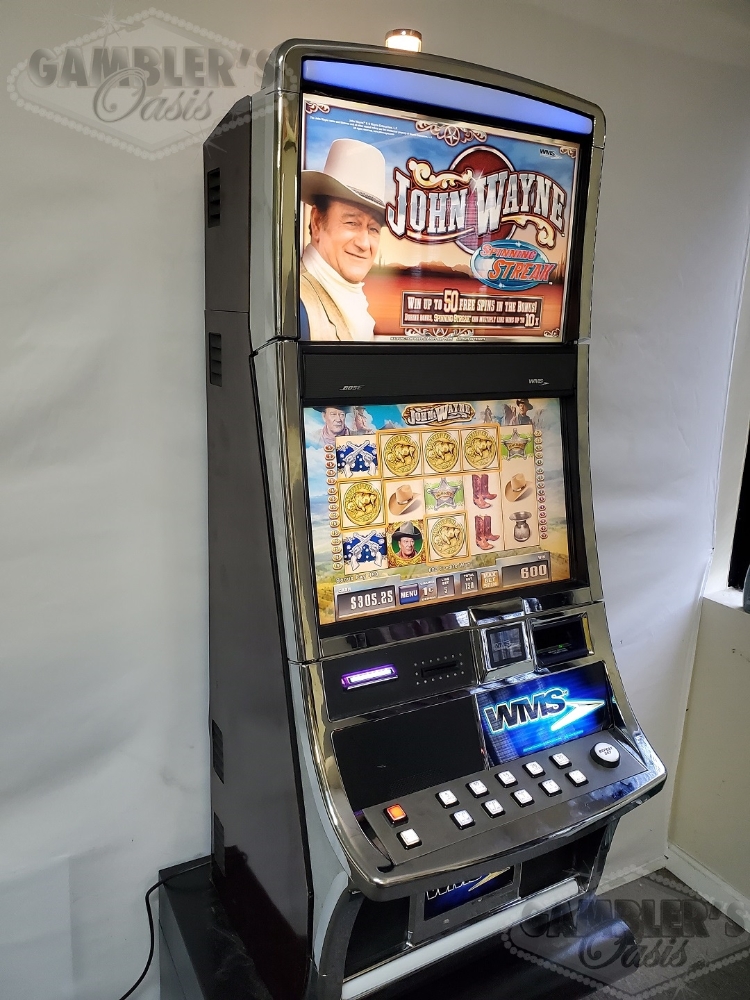 Two Screen Slot Machine WMS JOHN WAYNE BB2 VIDEO SLOT MACHINE WITH DUAL MONITORS For Sale ...