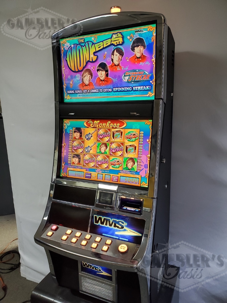Two Screen Slot Machine WMS THE MONKEES BB2 VIDEO SLOT MACHINE WITH DUAL MONITORS For Sale ...